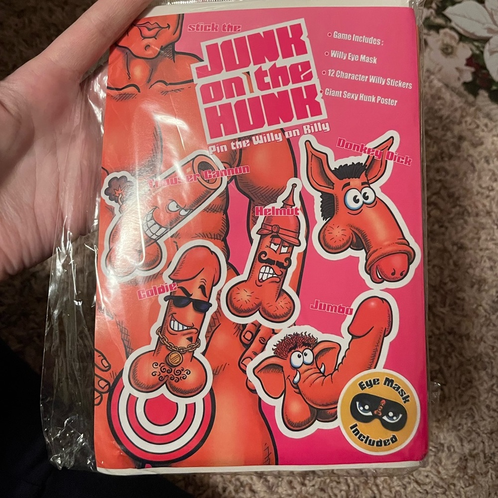 Pin the Junk on the Hunk Party Game